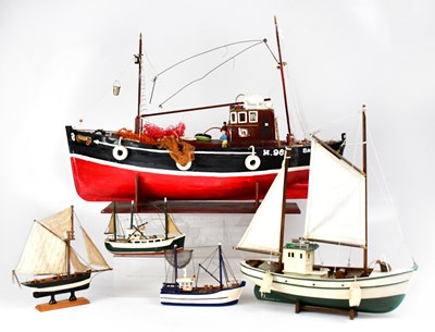 Lot 426 - A scratch-built model of a fishing trawler...